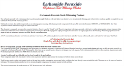 Desktop Screenshot of carbamideperoxide.net