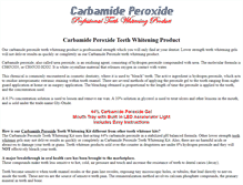 Tablet Screenshot of carbamideperoxide.net